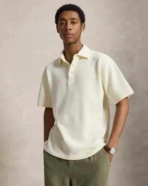s7-AI710B18542001_alternate10 Standard Fit Textured Piqué Polo Shirt